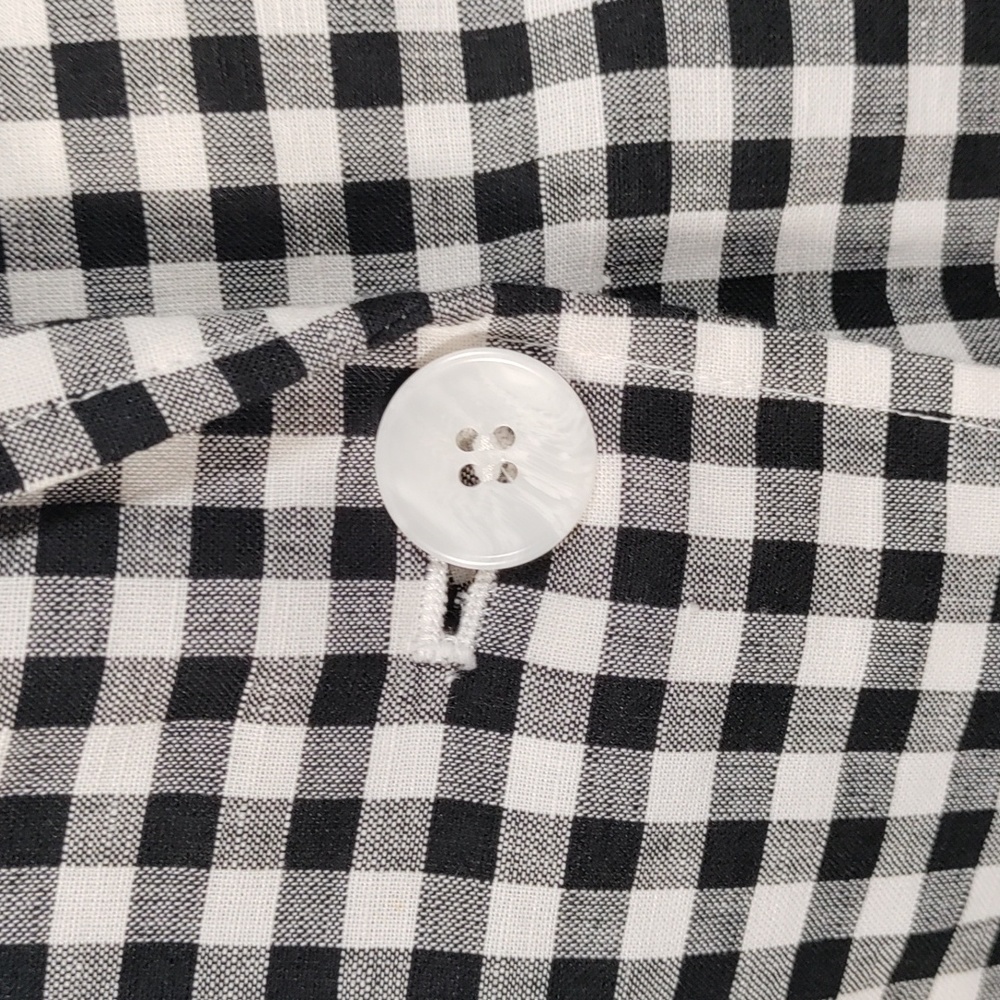 Talbots Classic Black and White Gingham Blazer - Picture 7 of 12